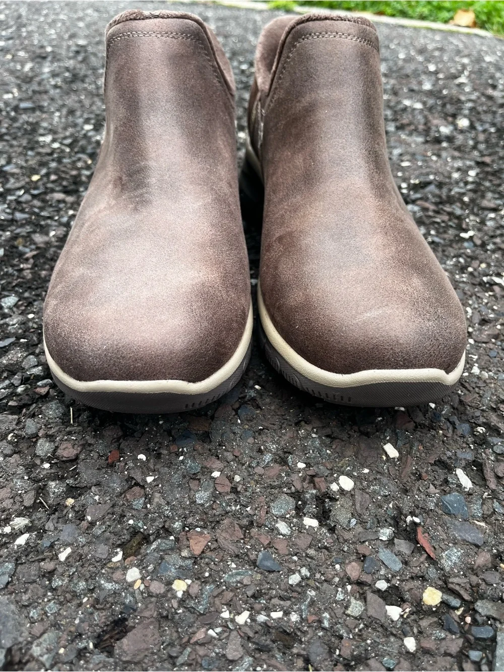 Skechers Slip-ins Easy Going Modern Hour Womens 8.5 Chocolate Brown Shoes NWOT